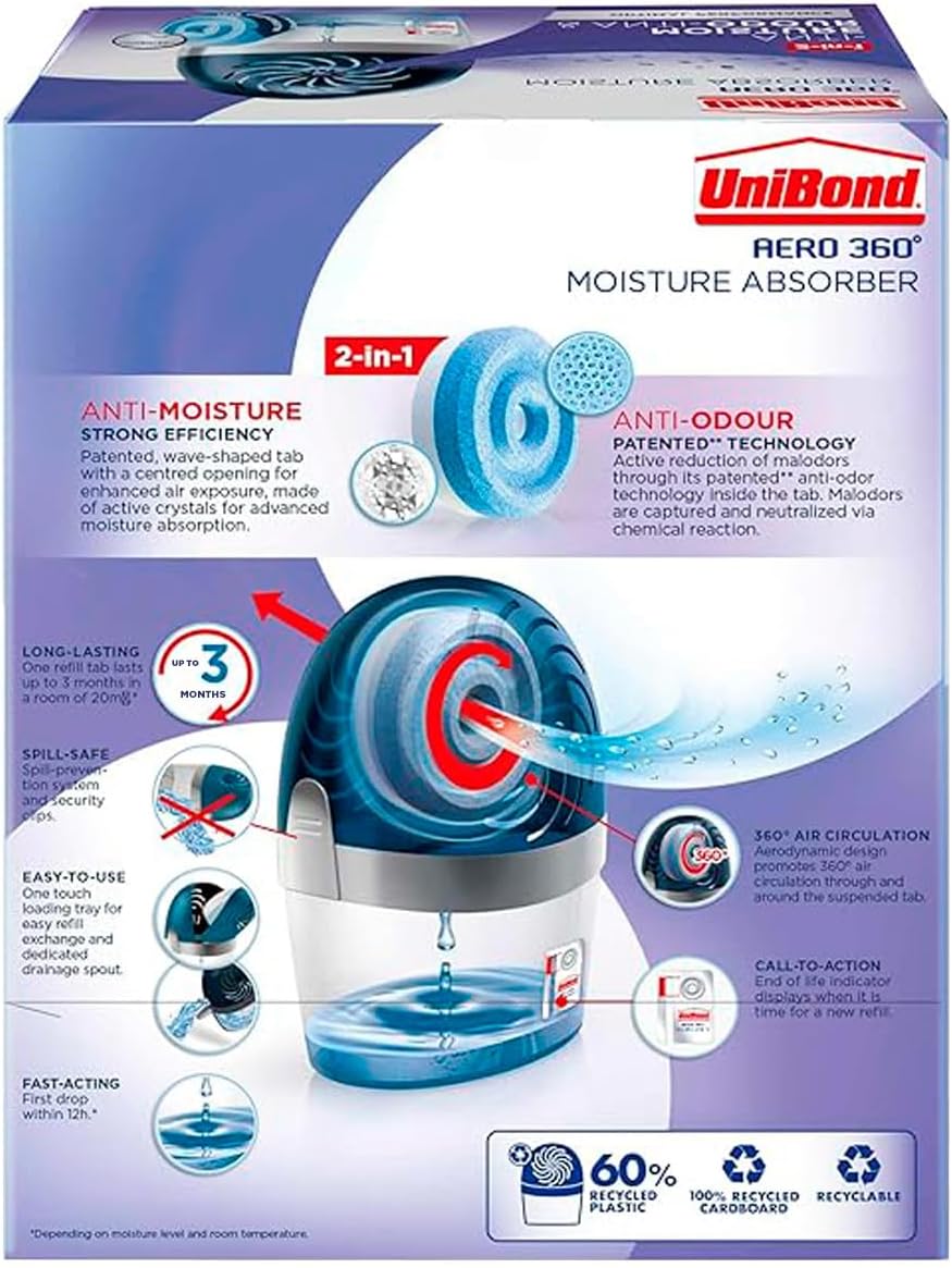 Thumbnail 2 de UniBond AERO 360º 450g moisture absorber 🌫