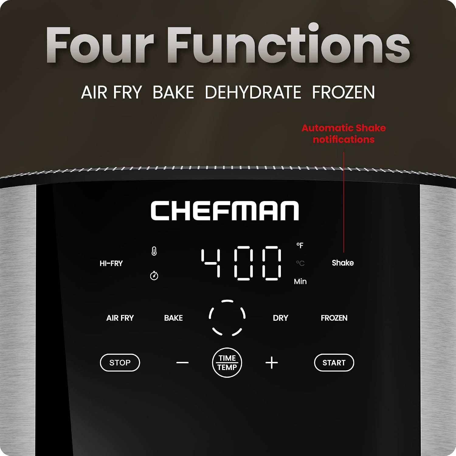 Detalle 2 de Chefman TurboFry Touch 8-Qt Air Fryer ⚡