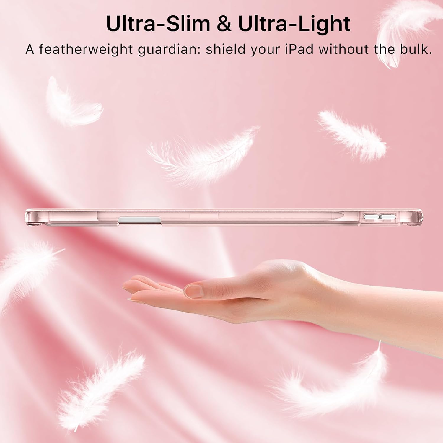 Thumbnail 6 de MoKo iPad Air 13-Inch Case (M4/M3/M2) 2024–2026 with Pencil Holder, Rose Gold