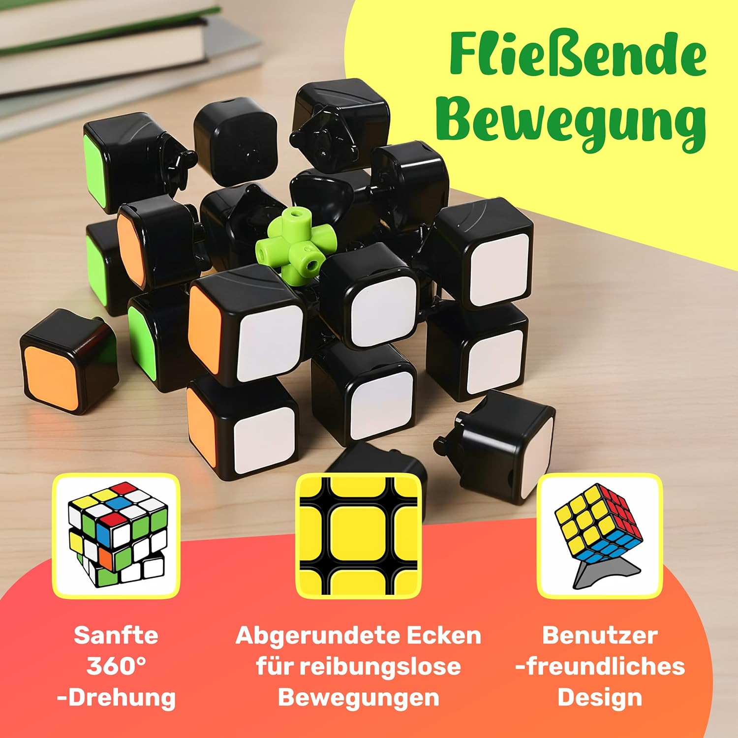 Detalle de CUBIDI Original Zauberwürfel 3x3 Speed Cube