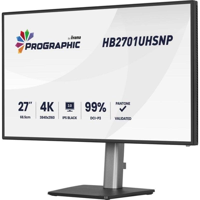 Detalle de Monitor iiyama ProLite HB2701UHSNP-B1 de 27" 4K IPS Black con KVM