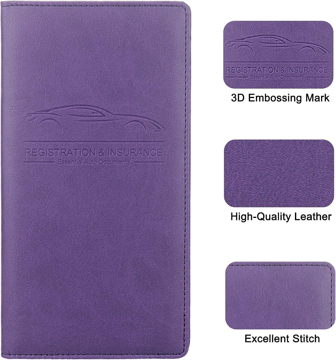 Detalle 1 de LumiMokki car registration holder, Purple