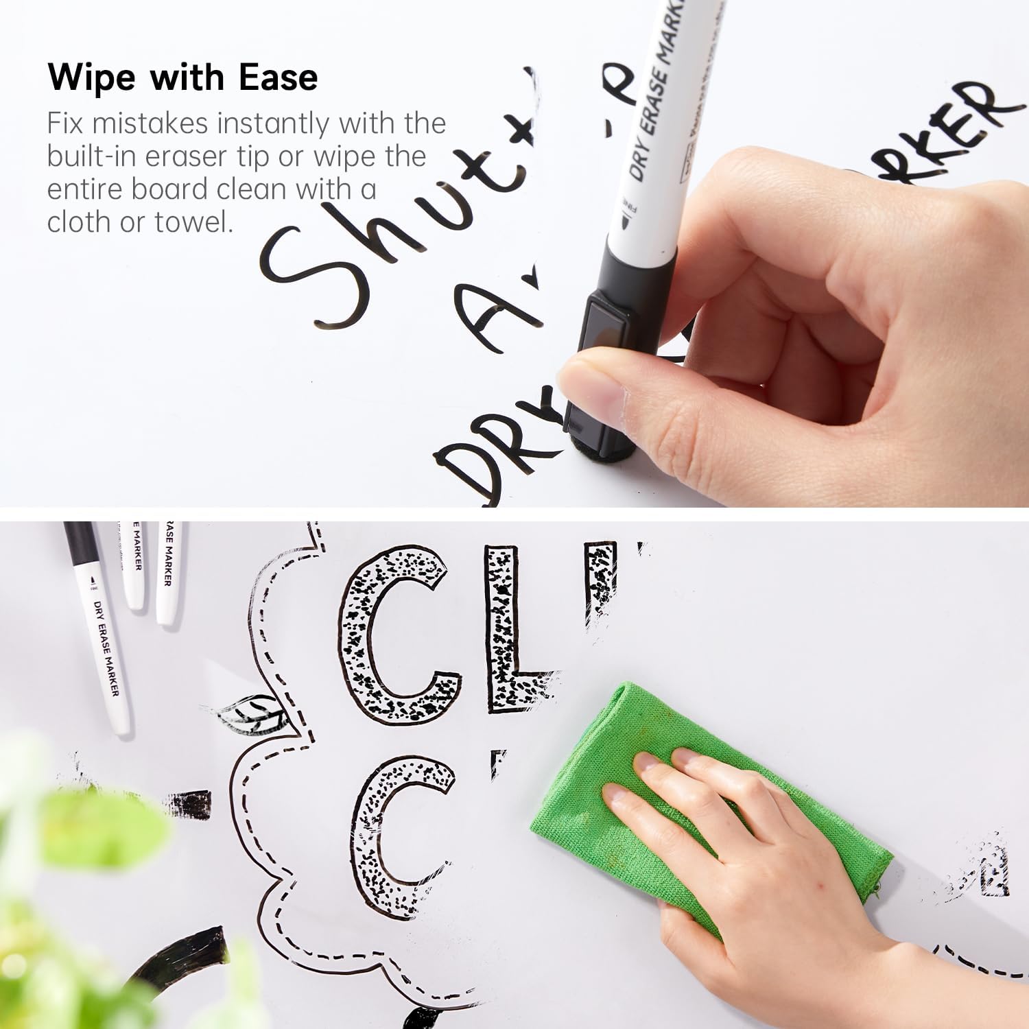 Thumbnail 4 de Shuttle Art Dry Erase Markers 15-pack black 🖊️