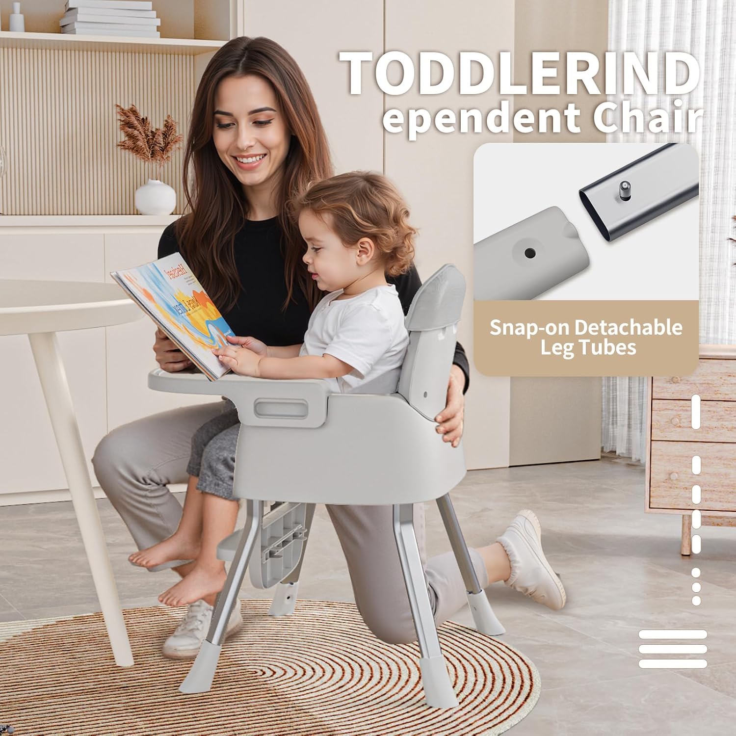 Detalle de CheerKid Baby High Chair 3-in-1