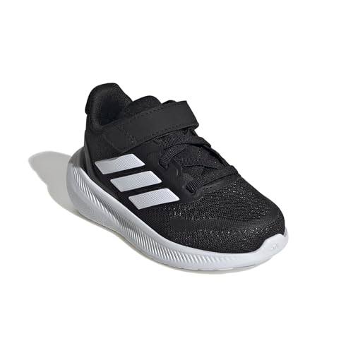 Thumbnail 6 de adidas Unisex niños RUNFALCON 5: zapatillas con Cloudfoam y cordones elásticos, Core Black/Cloud White