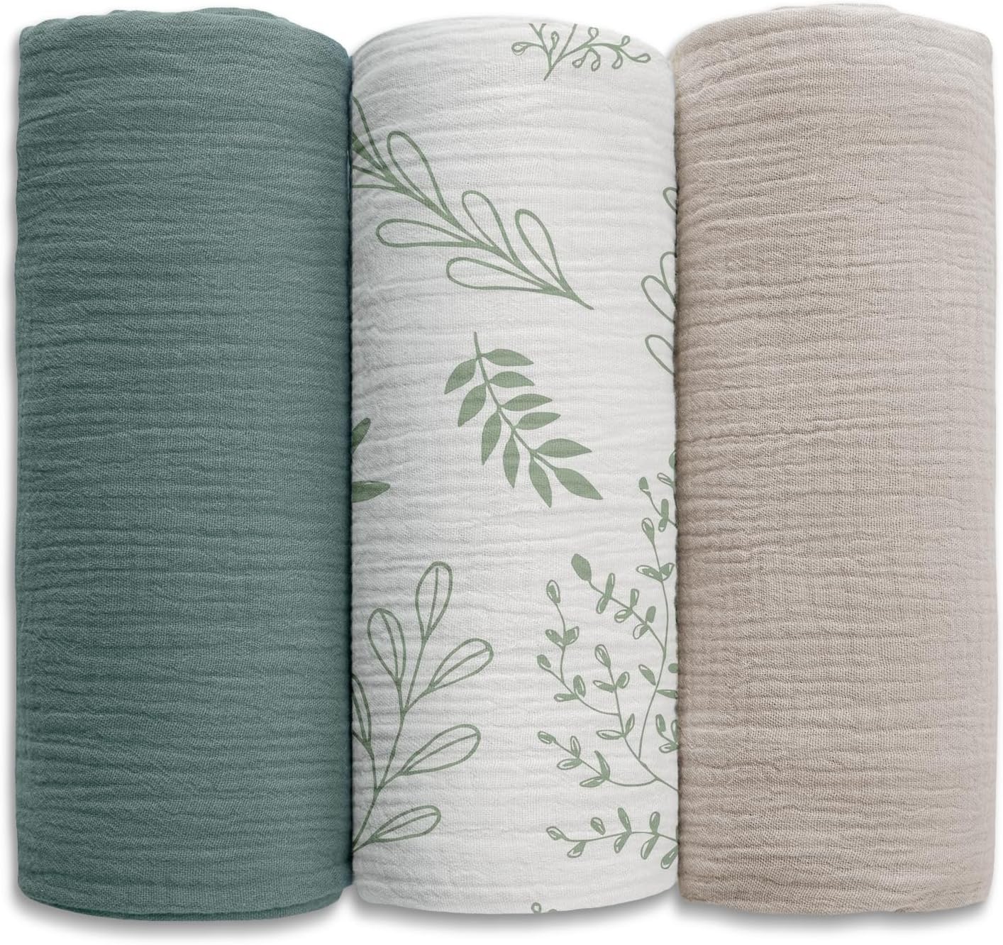 Soarwg Kids Muslin Swaddle Cloths 95×100cm Pack of 3