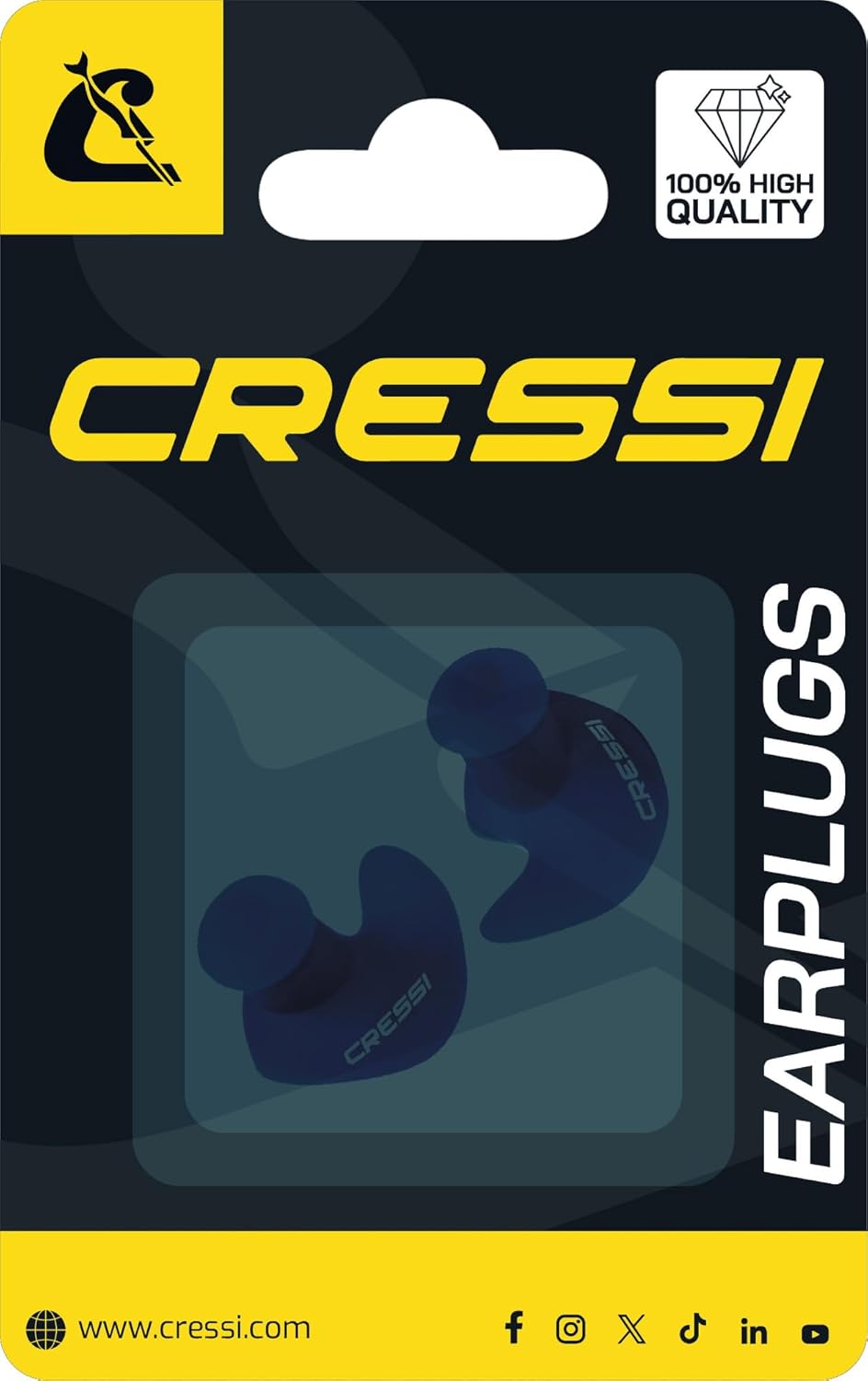 Thumbnail 1 de CRESSI Dry Ear Plugs in Silicone – Tappi per Orecchie per Nuoto, Taglia Unica