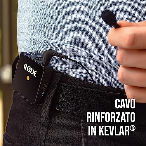 Detalle de RØDE Lavalier GO – Microfono lavalier professionale per produzione e contenuti (Nero)