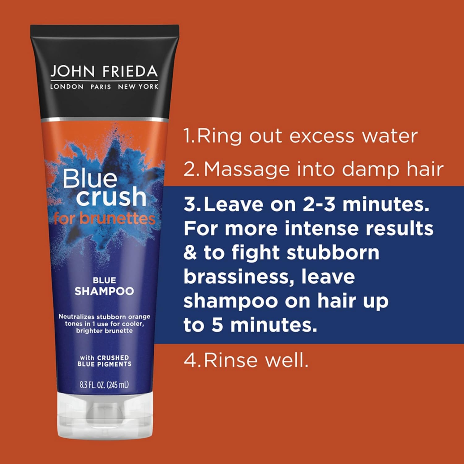 Thumbnail 6 de John Frieda Blue Crush Conditioner: Toning Conditioner for Brunette Hair