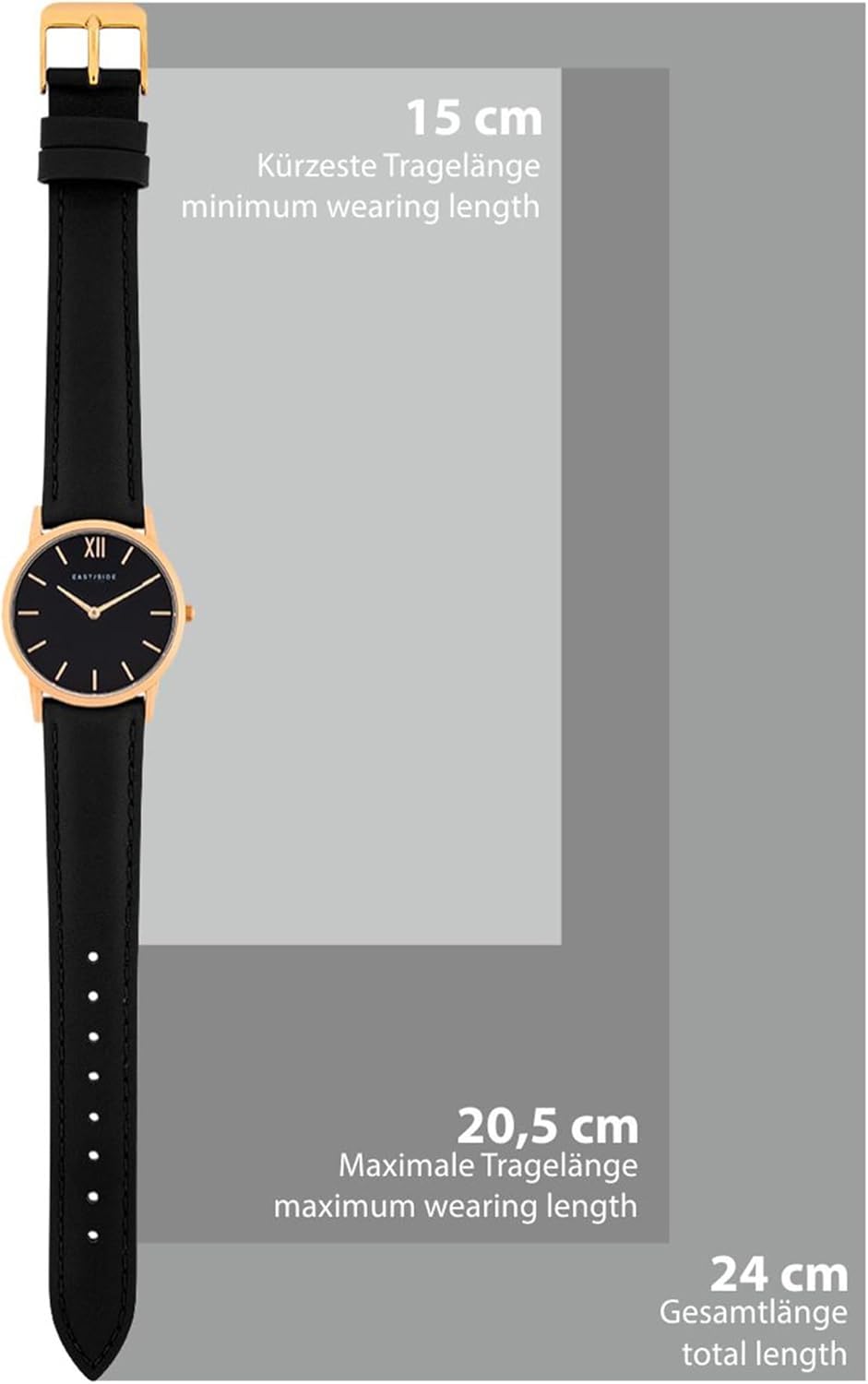 Thumbnail 2 de Eastside Montre Femme Analogique Quartz, Bracelet Cuir – Élégance et Fiabilité