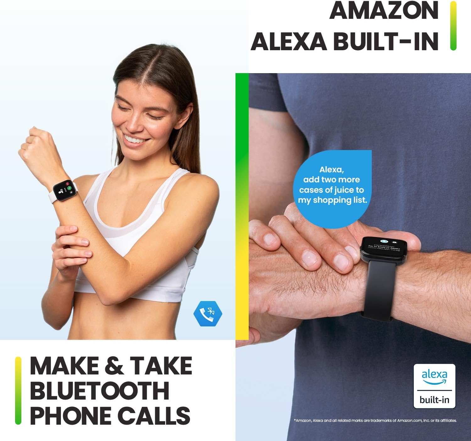 Detalle de Amazfit Bip 5 Smart Watch (46mm) with Bluetooth Calling, Alexa Built-in and GPS – Pink
