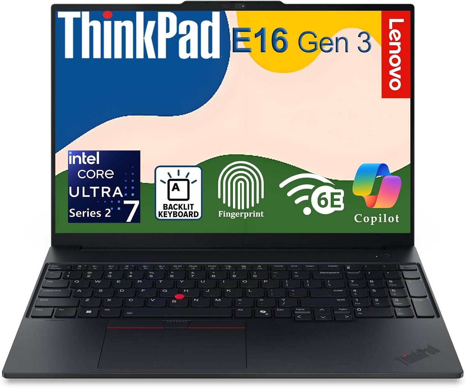Detalle de Lenovo ThinkPad E16 Laptop, Intel Core Ultra 7 255H
