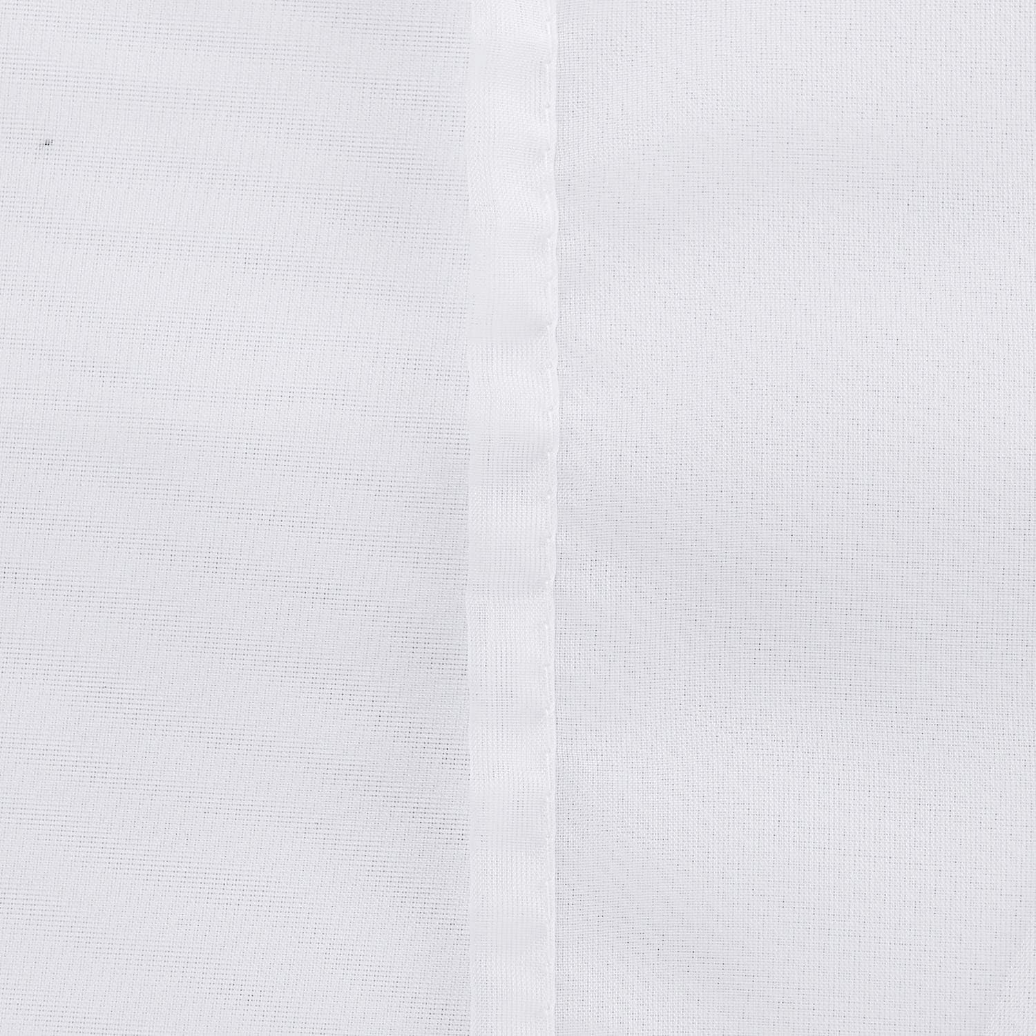 Thumbnail 5 de Deconovo Visillos Cocina Blanco con Bolsillos para Ventanas 140x183