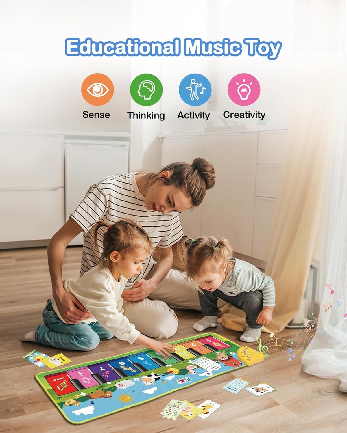 Thumbnail 4 de FOKI Floor Piano Mat for Toddlers, Age 1–5 🎹
