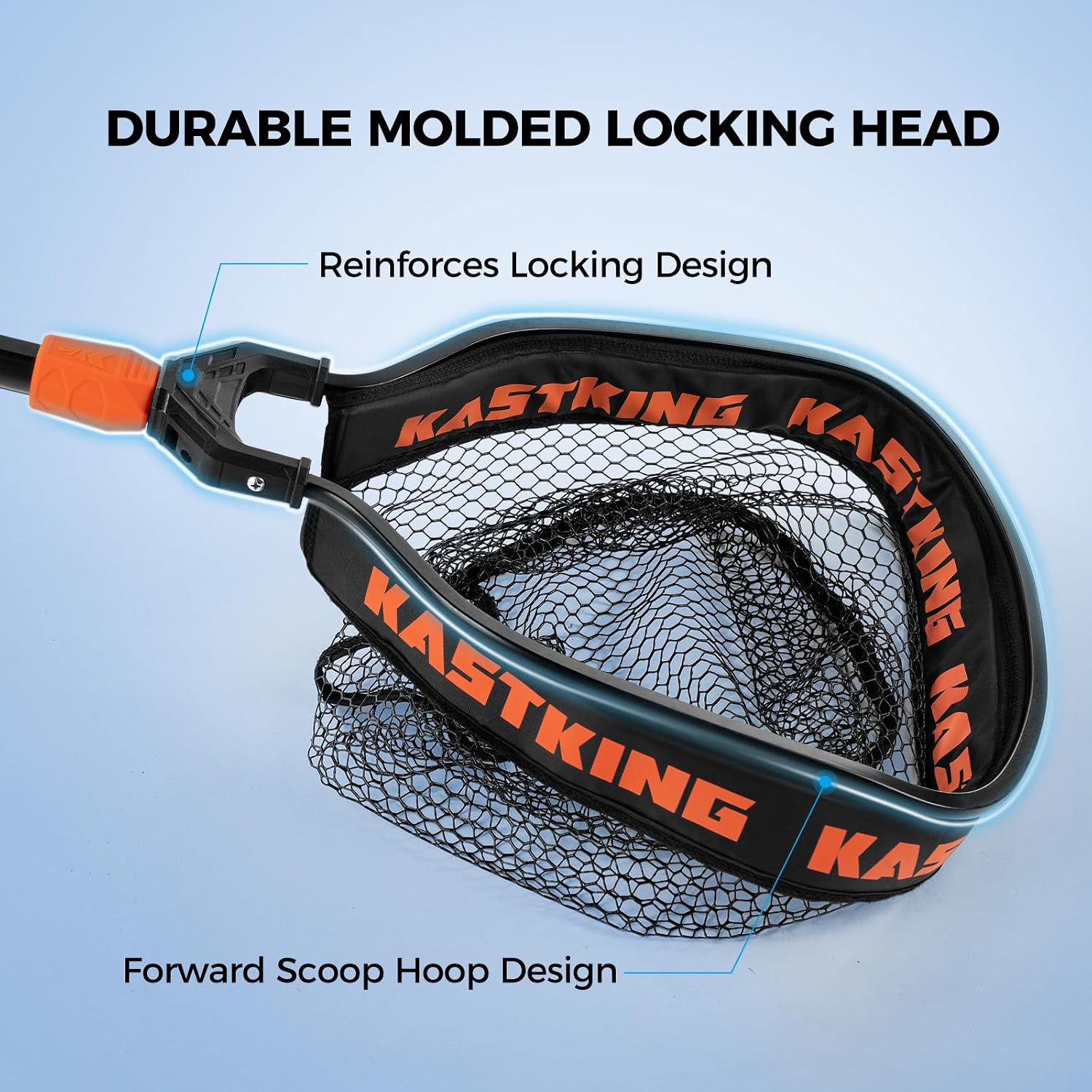 Detalle de KastKing Titanet Folding Fishing Landing Net, 32-Inch Aluminum Frame