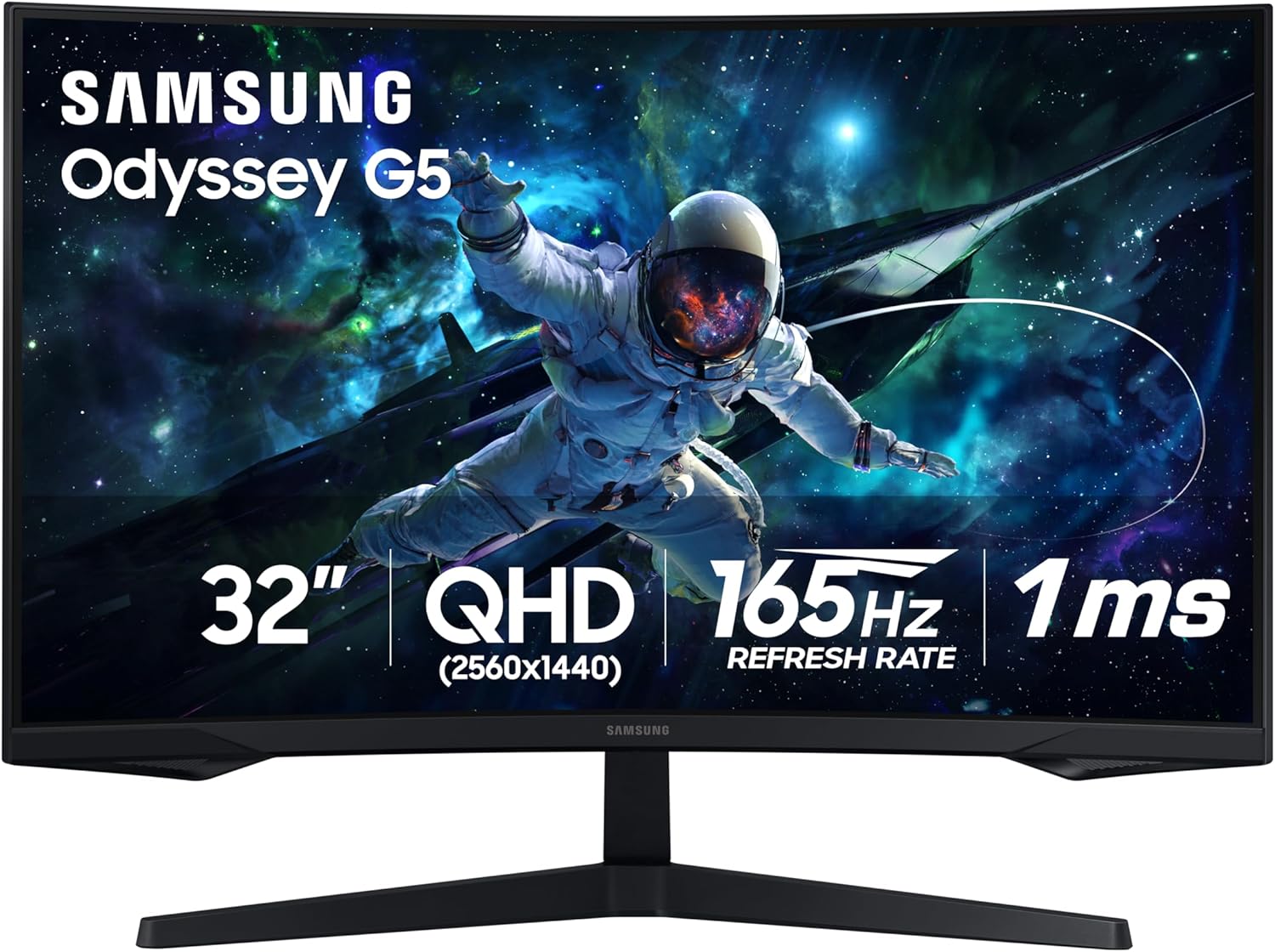 Detalle de Samsung Odyssey G55C 165Hz QHD Curved