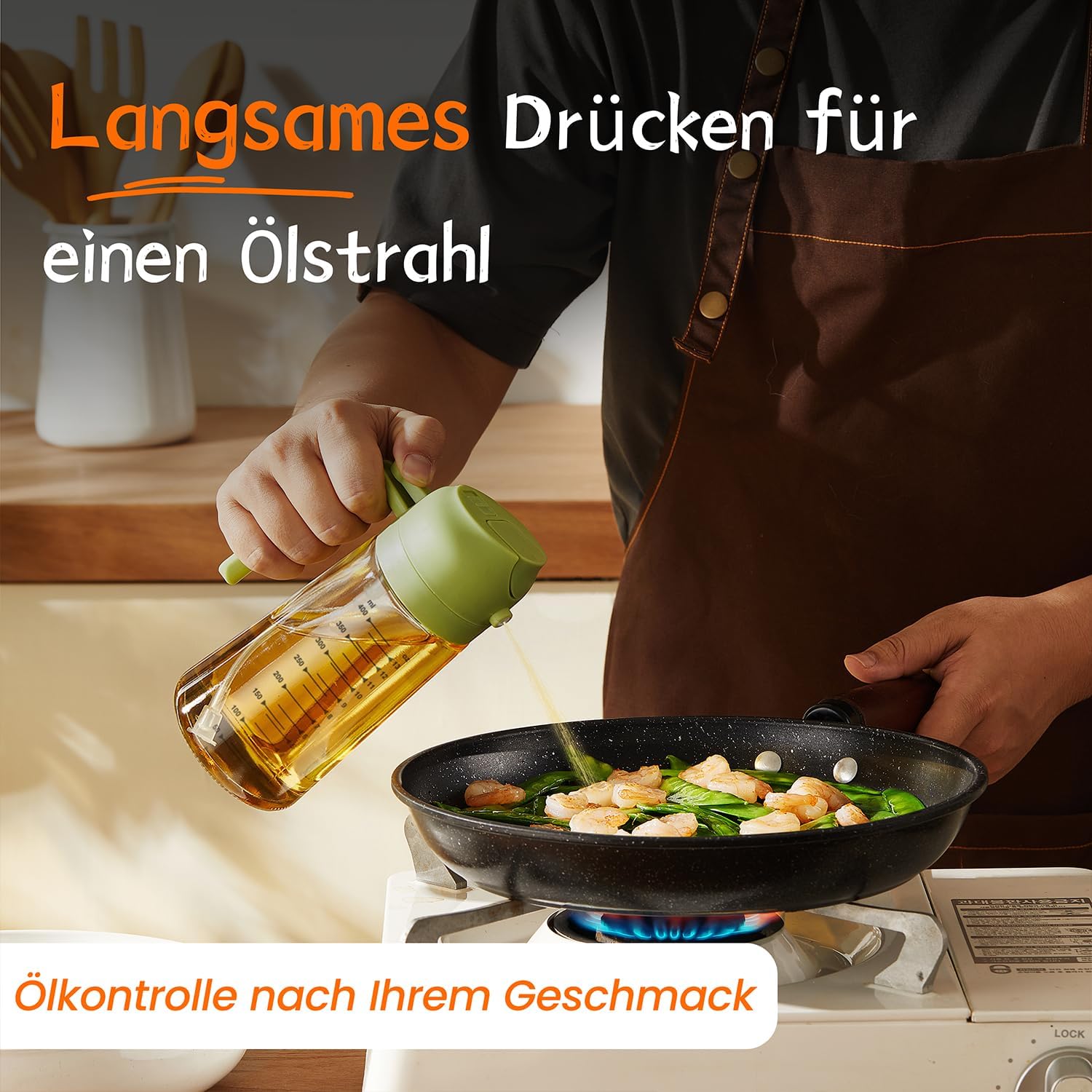 Detalle de TrendPlain 470 ml Ölspray für Küche