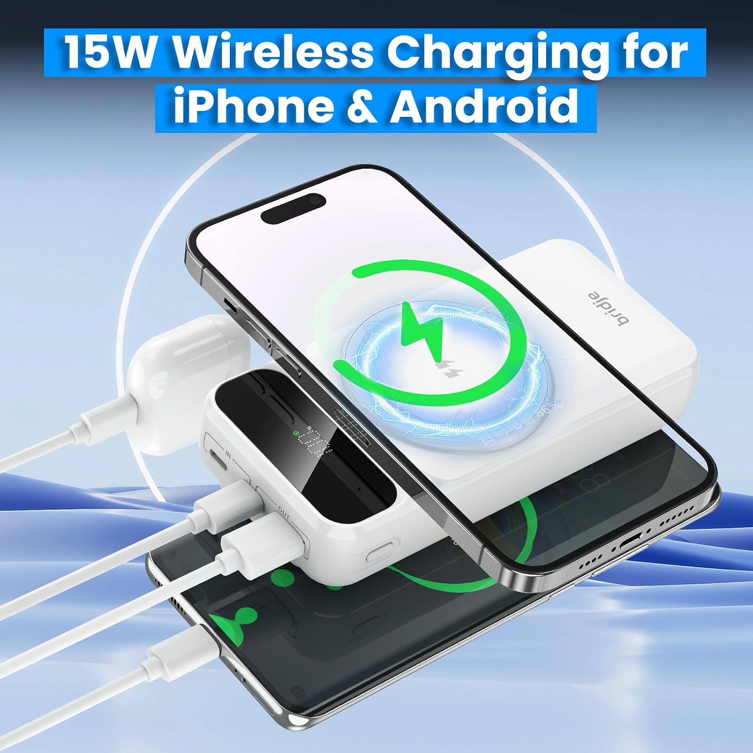 Thumbnail 4 de Bridje Magnetic Power Bank 20000mAh wireless charger
