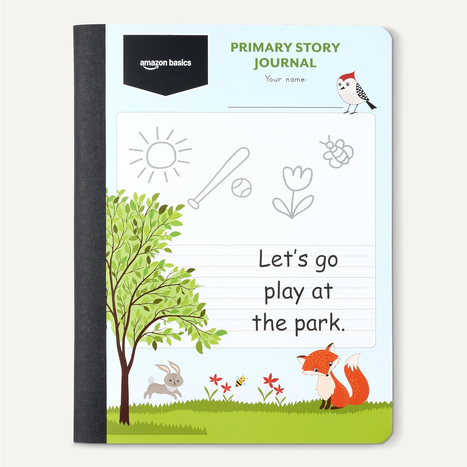 Thumbnail 4 de Amazon Basics Primary Composition Notebook, 9.75" x 7.5", 100 Sheets, 3-Pack