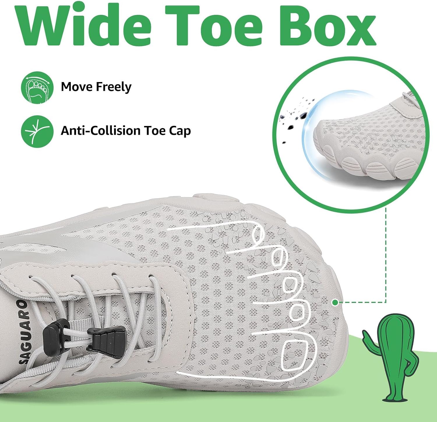 Thumbnail 1 de SAGUARO Water Shoes for Women — Barefoot Quick-Dry Aqua Sock, Lightweight & Breathable for Swimming, Beach, and Outdoor Activities