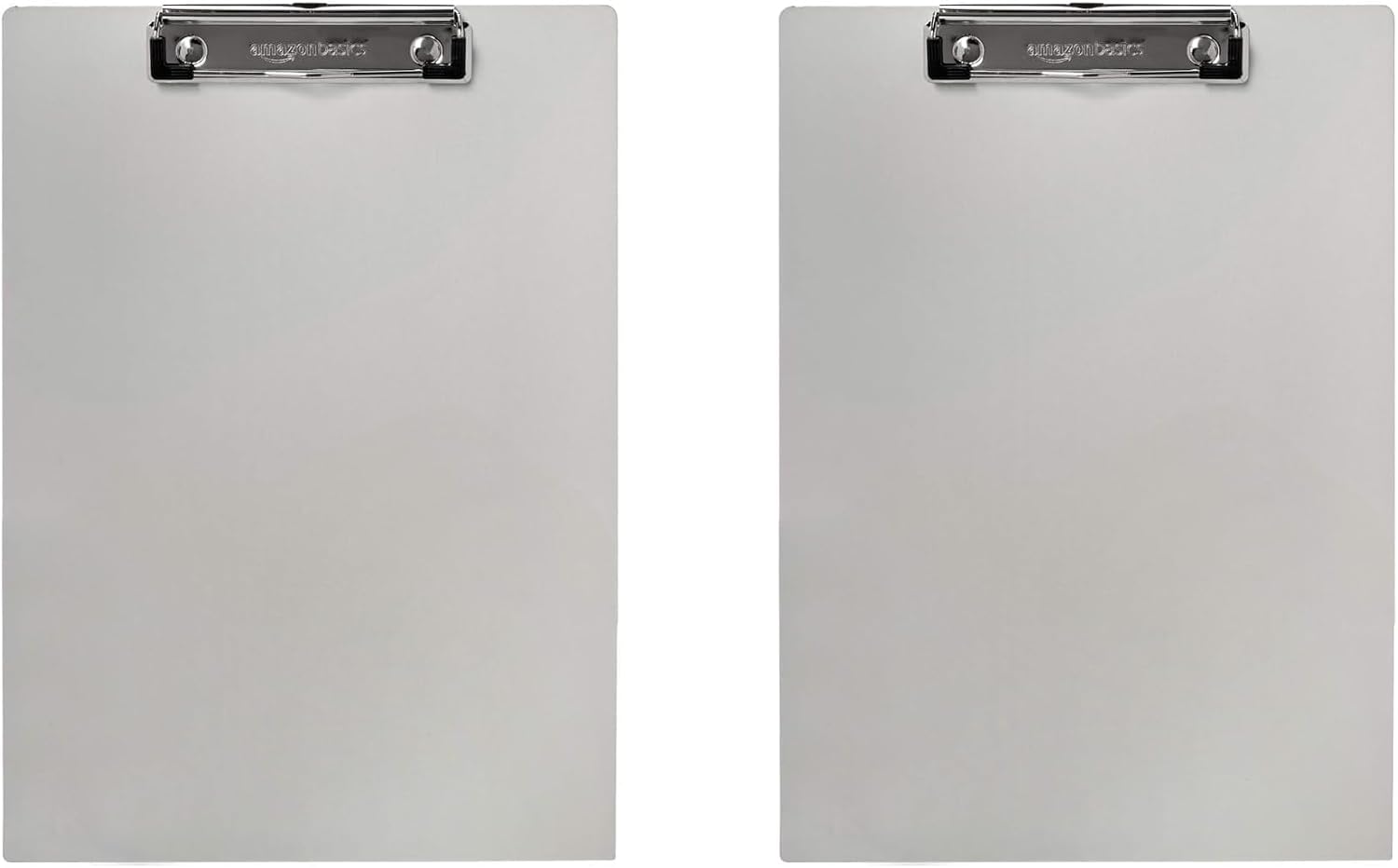 Detalle de Amazon Basics Aluminum Clipboard, Letter Size, 2-Pack
