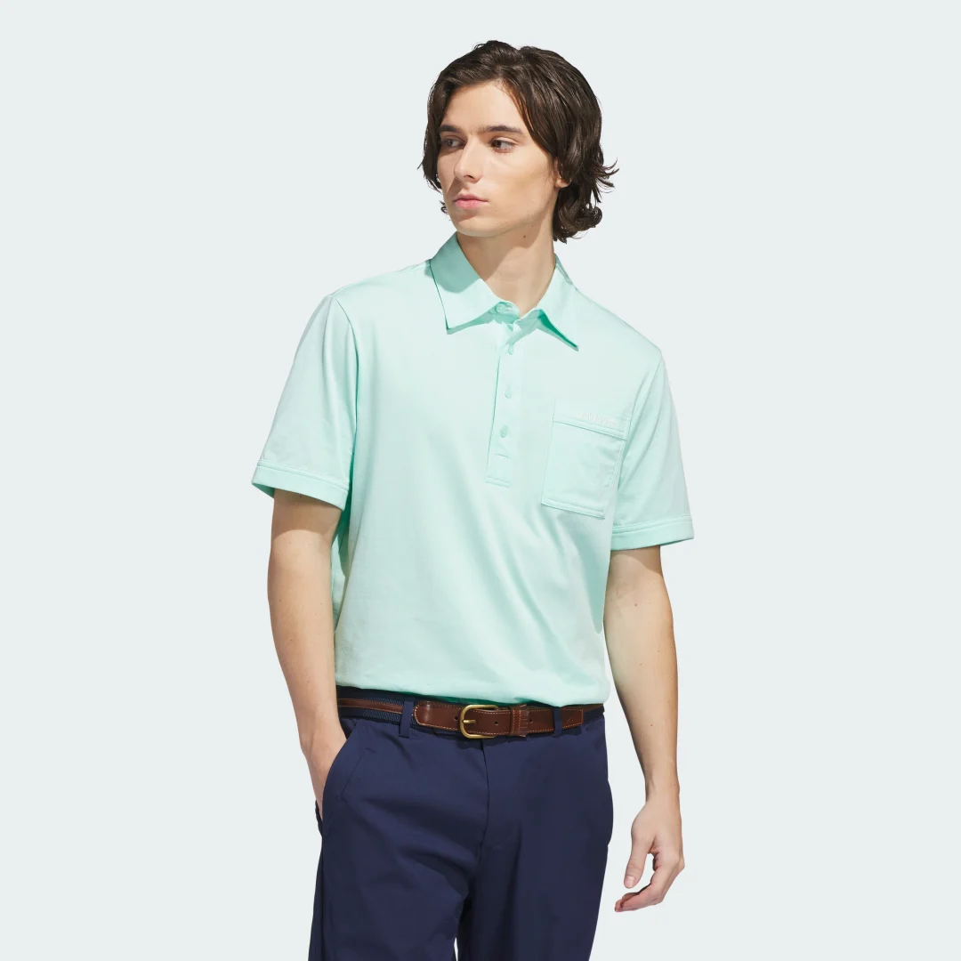 Detalle de Polo Originals Archive Pocket Verde de Adidas
