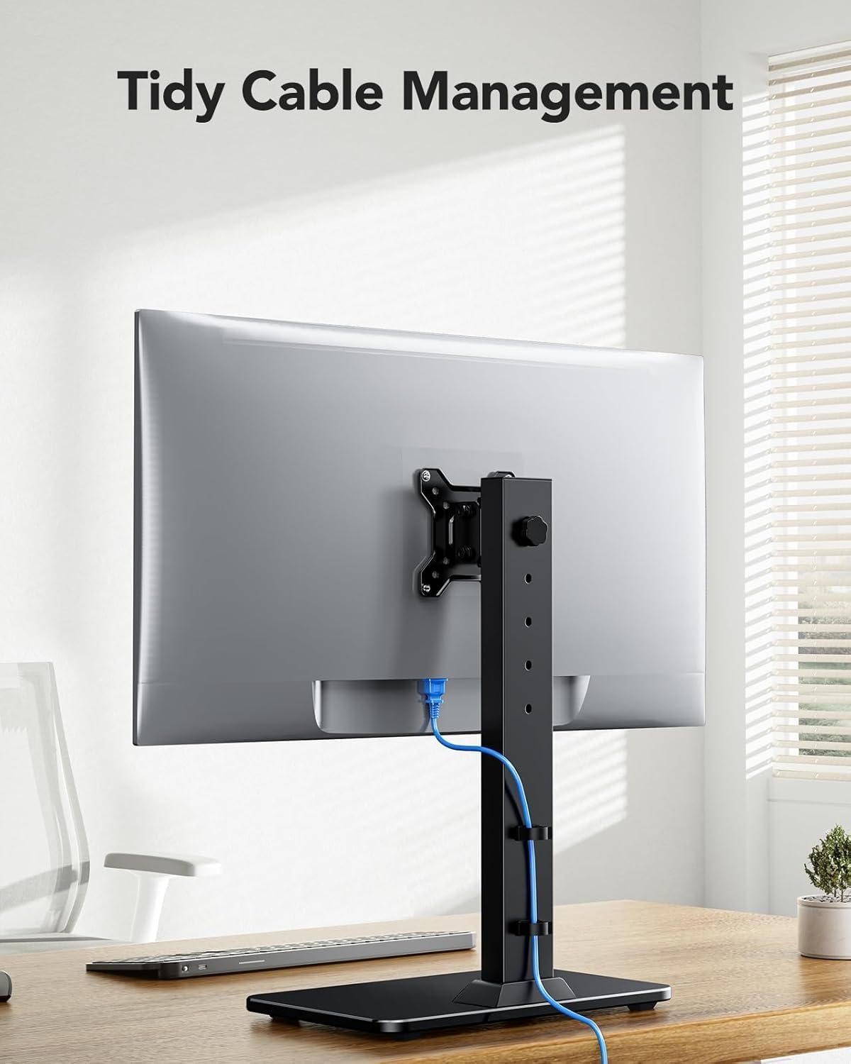 Thumbnail 6 de HUANUO Supporto Monitor Scrivania: Braccio VESA indipendente per schermi 13–34", fino a 20 kg