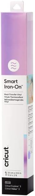 Thumbnail 5 de Cricut 2008681 Smart Iron-On Heat-Transfer Vinyl – holographic blau, 33 cm × 2,7 m (9 ft) – 1 Blatt
