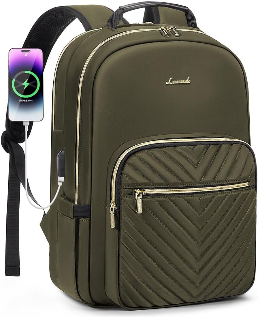 Thumbnail 6 de LOVEVOOK 17.3-Inch Womens Laptop Backpack with USB Port, Blue-Green