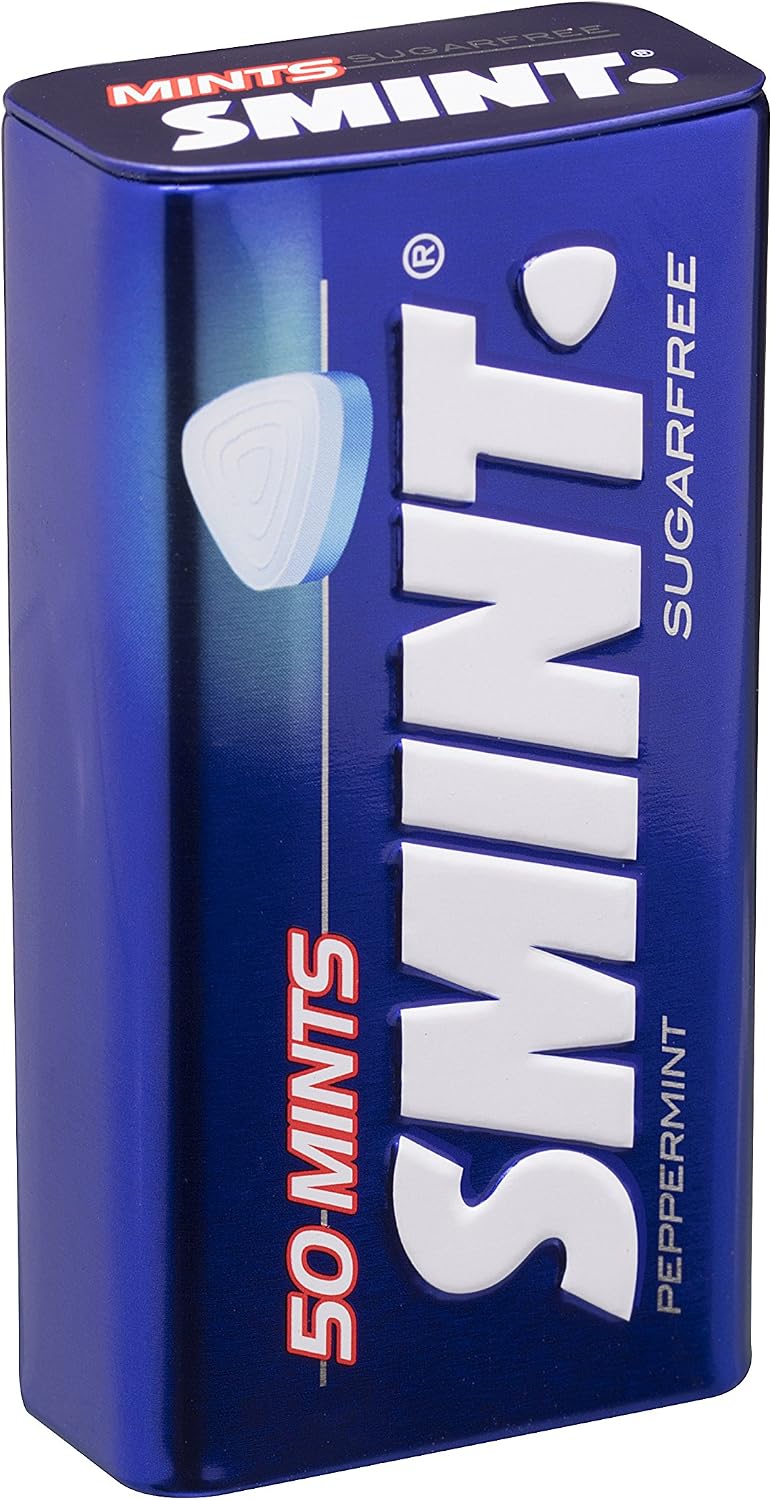 Detalle 2 de Smint Tin Menta Sin Azúcar 12 unidades de 35g 🍬