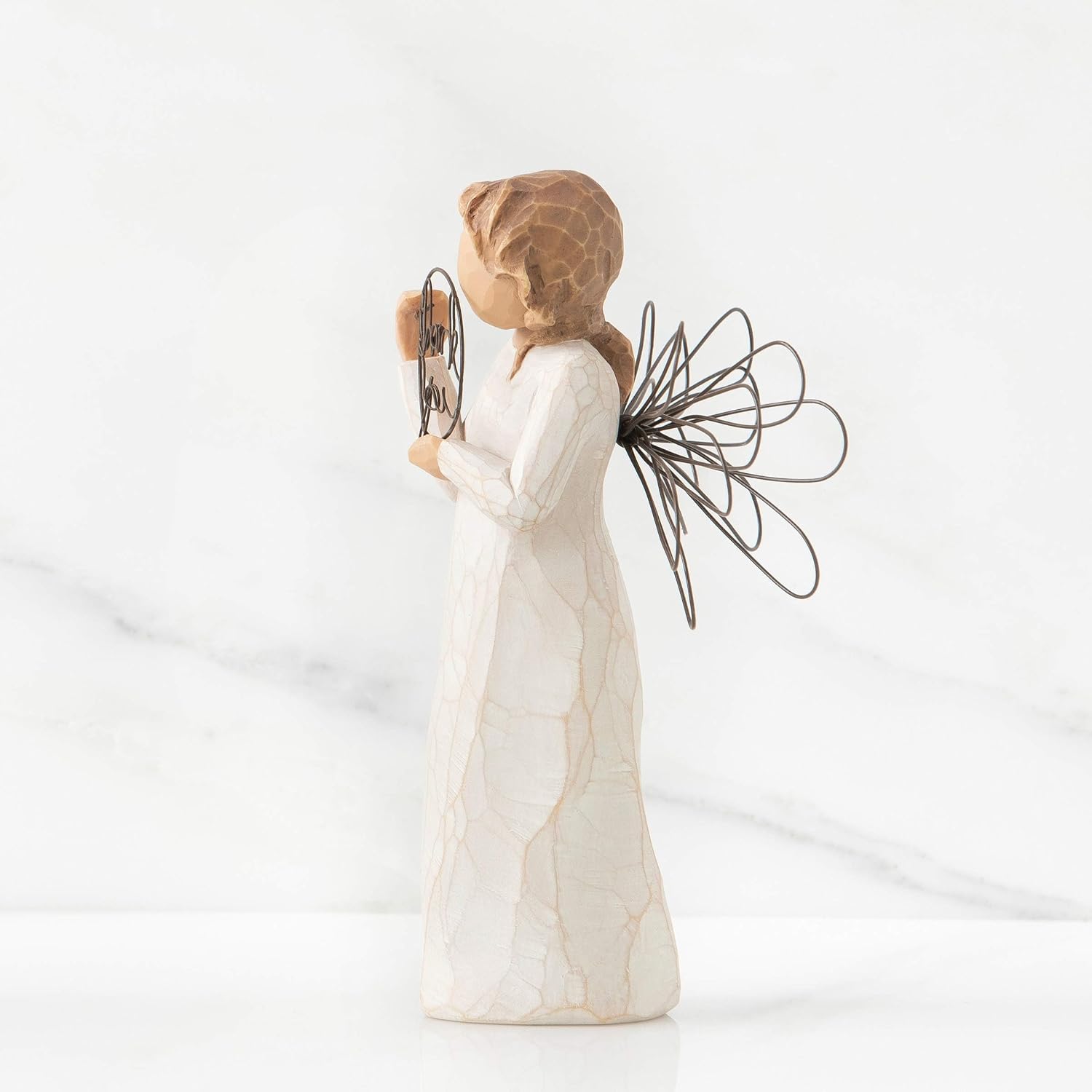 Detalle 1 de Enesco 26166 Juste pour Toi – pièce décorative en résine façon bois sculpté, 14 cm