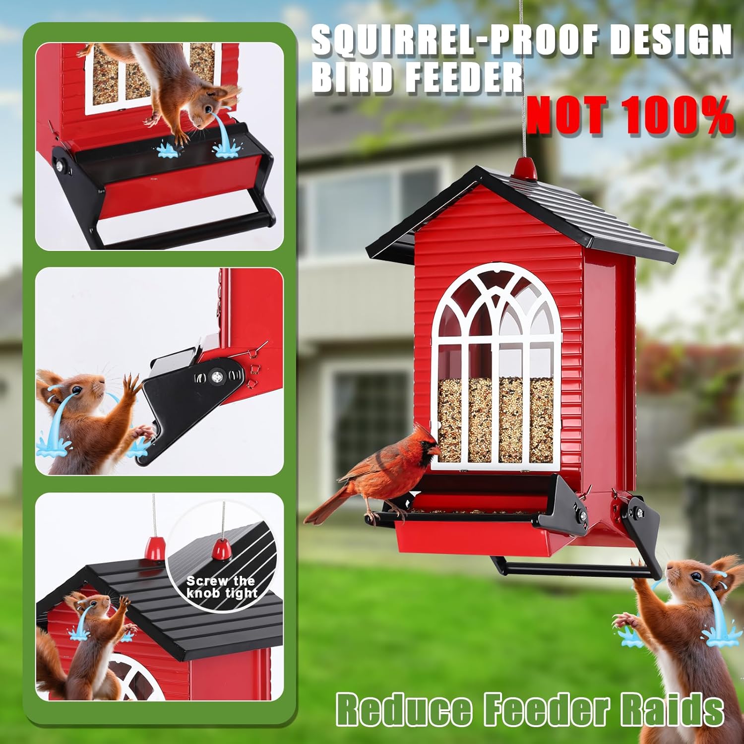 Thumbnail 4 de Gbekery Squirrel-Resistant Bird Feeder, 5 lb Capacity