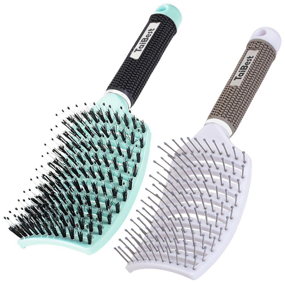 Detalle de TaiBest Hair Brush Set with Boar Bristles