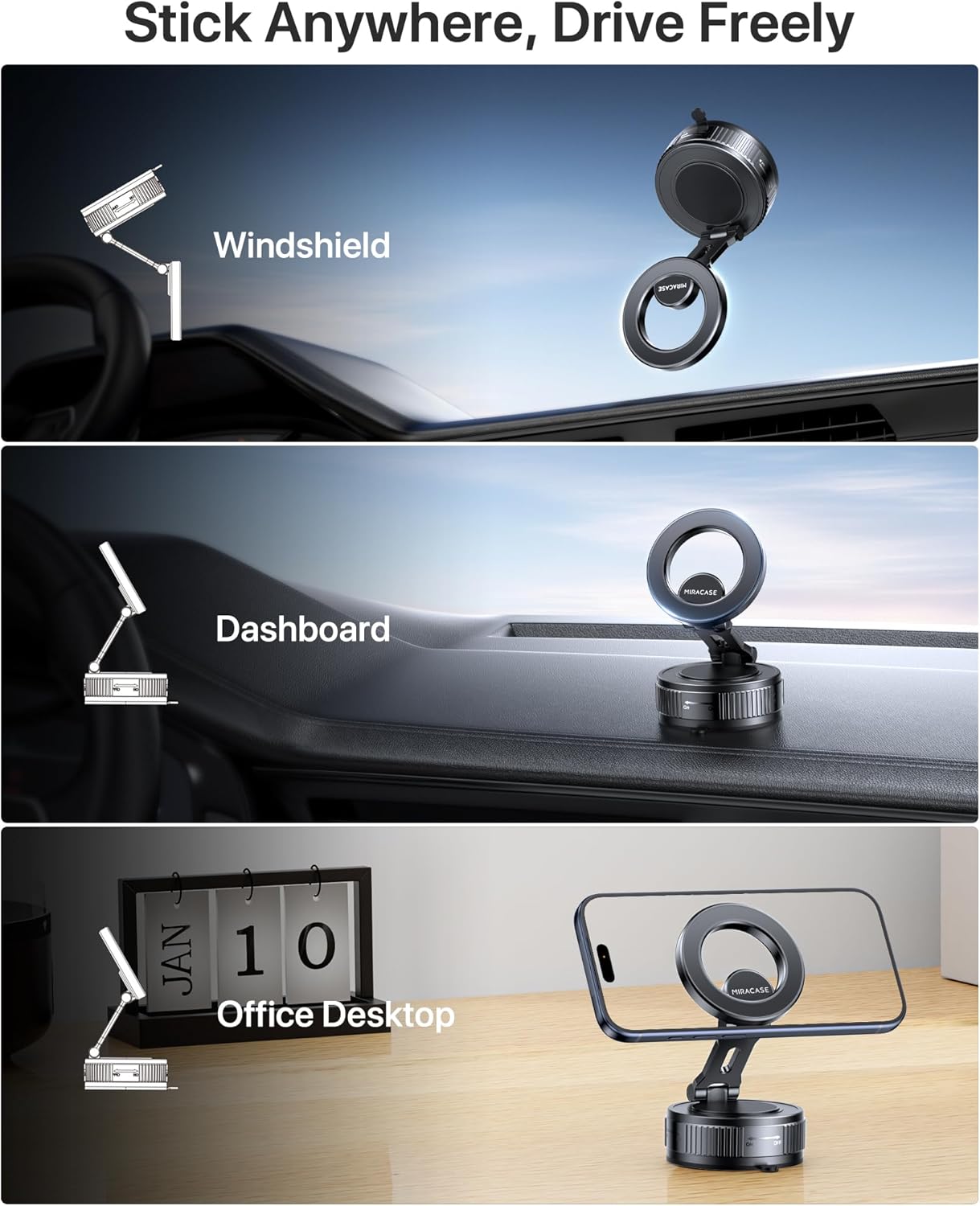 Thumbnail 1 de Miracase MagSafe Car Mount Phone Holder