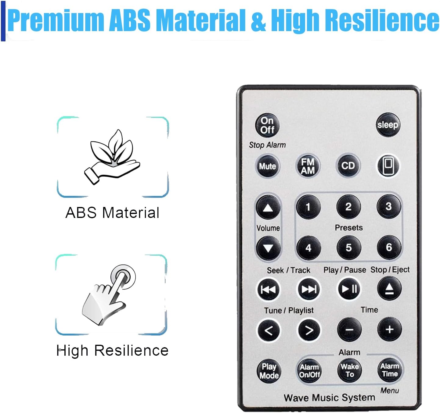 Detalle de Replacement Remote Control for Bose Wave SoundTouch Music Radio System I–IV (No Battery Included)