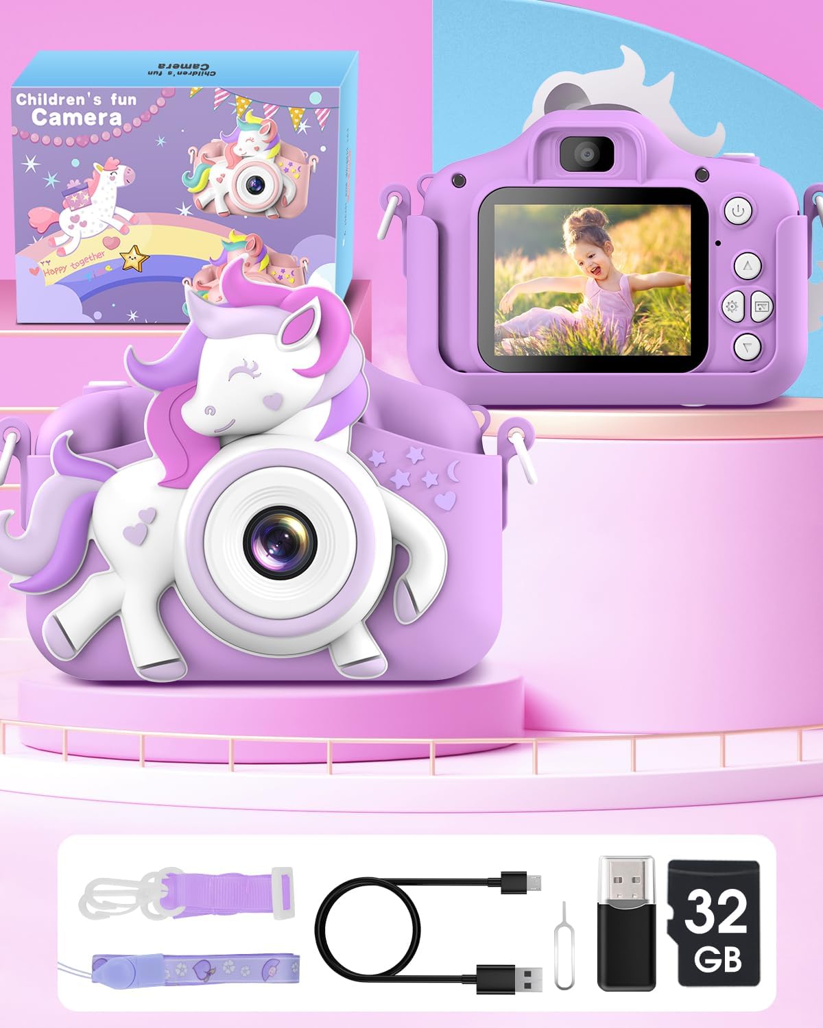 Thumbnail 6 de Kinderkamera Gofunly 1080P mit 2,0-Zoll