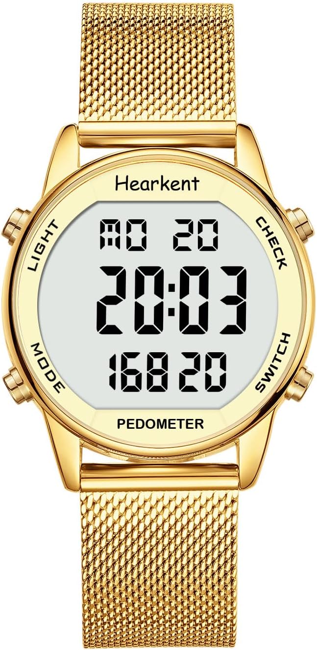 Detalle de Hearkent Pedometer Watch for Women, 30M Waterproof