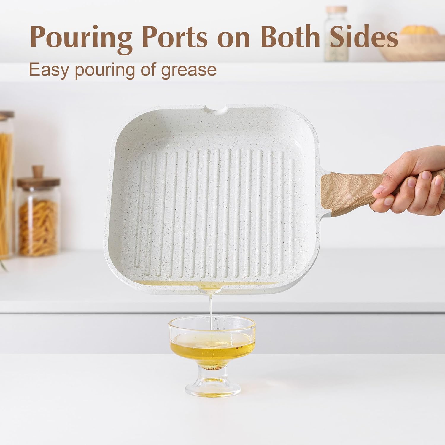 Thumbnail 4 de SENSARTE 9.5-Inch Ceramic Grill Pan