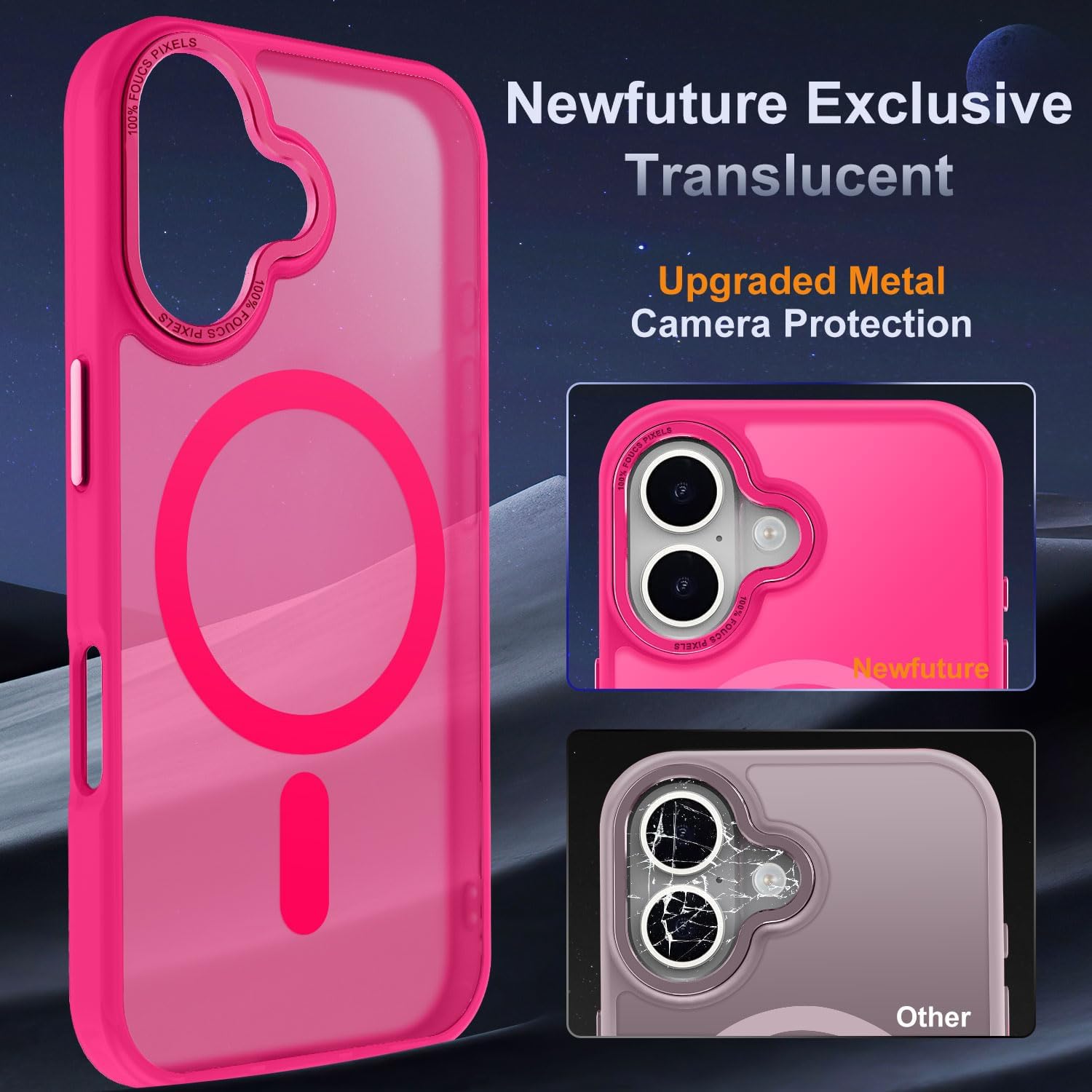 Detalle 2 de Newfuture iPhone 16 Magnetic Slim Case 13ft
