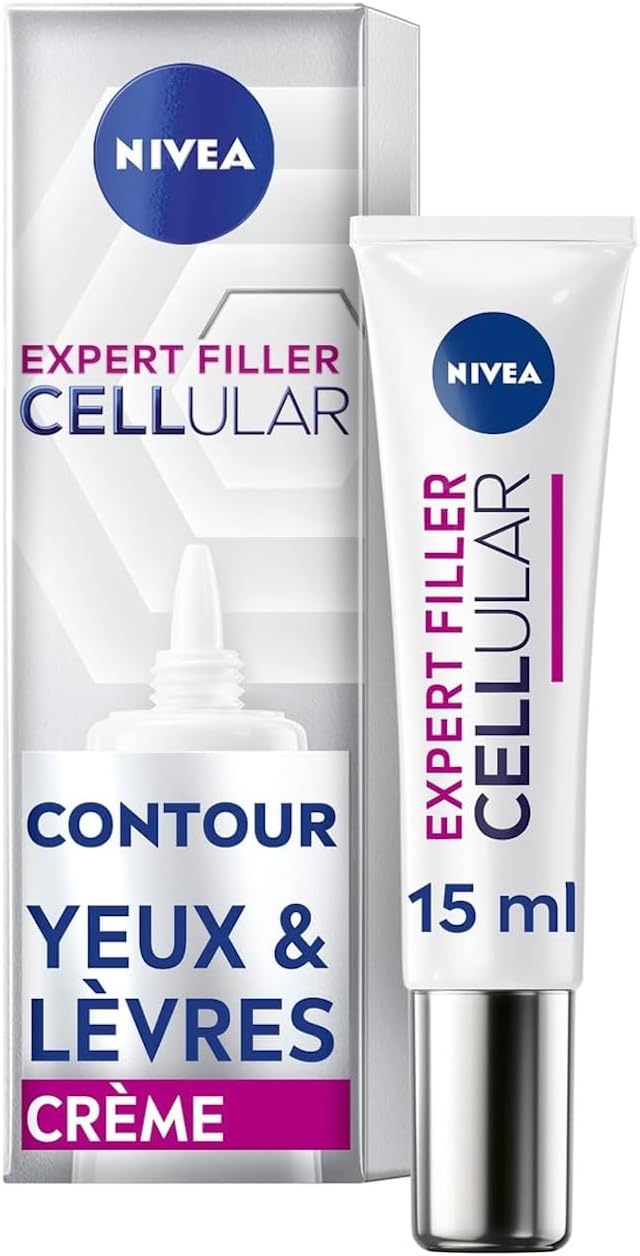 Detalle de NIVEA Cellular Expert Lift – Soin contour des yeux & lèvres anti-âge à l’acide hyaluronique, 15 ml