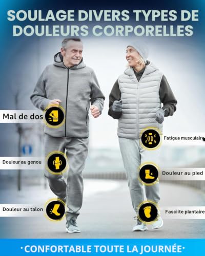 Detalle de PCSsole Semelles Orthopédiques de Soutien de la Voûte – Confort et Soutien pour Pieds Plats et Fasciite Plantaire
