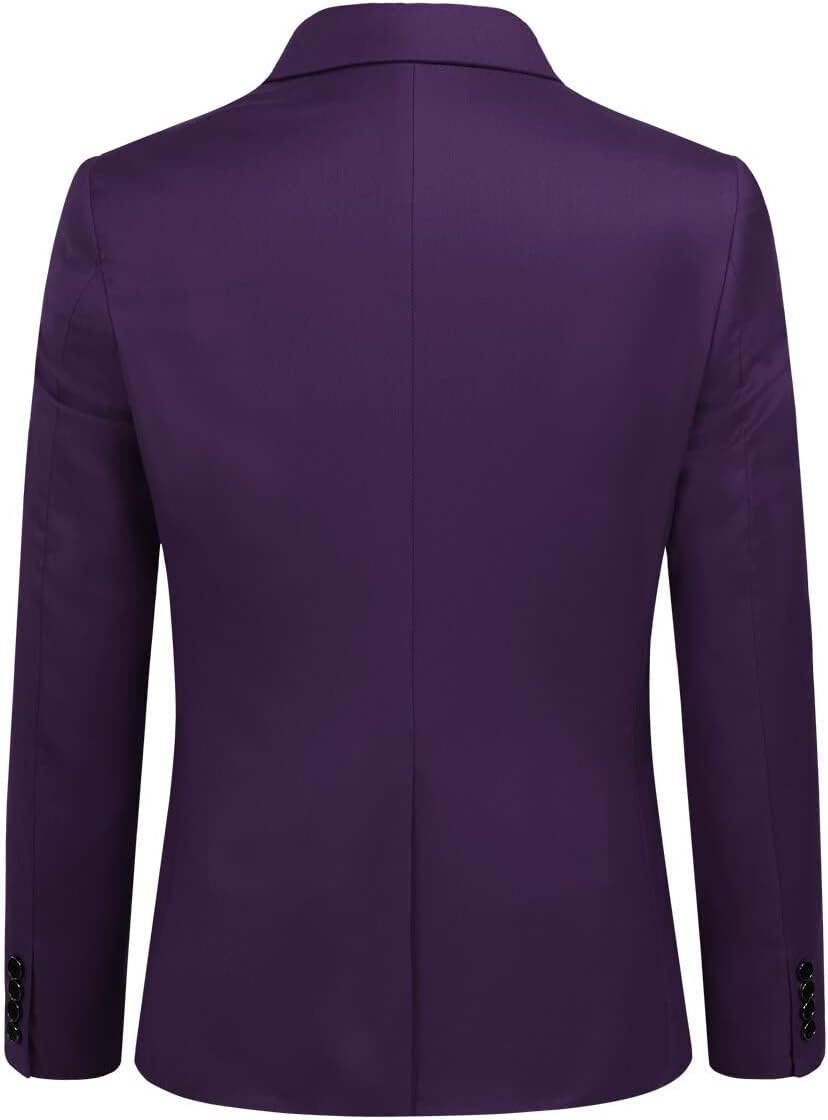 Detalle de Costume homme 3 pièces YOUTHUP slim fit smoking (veste + gilet + pantalon) à deux boutons