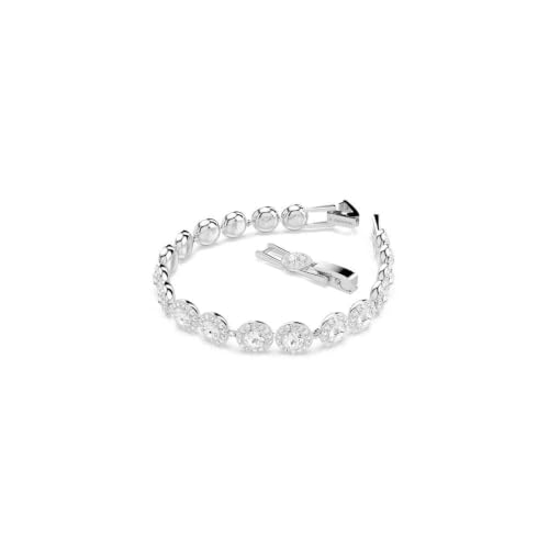 Detalle 2 de Swarovski Una Angelic Tennis Bracelet – Clear Crystals in Rhodium Finish