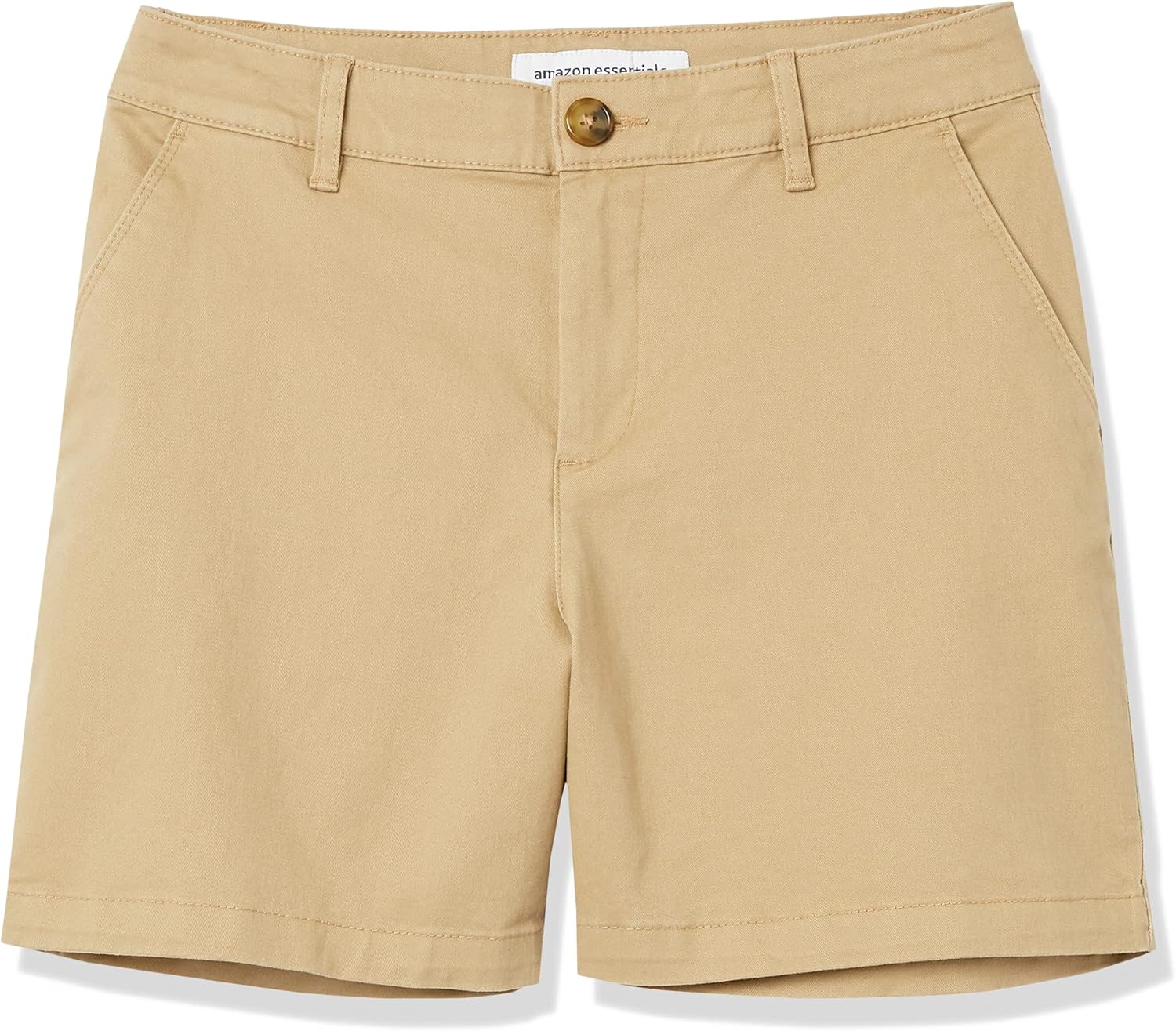 Thumbnail 5 de Amazon Essentials Damen Khakifarbene Slim-Fit-Shorts mit mittlerer Leibhöhe – 13 cm Beininnenlänge