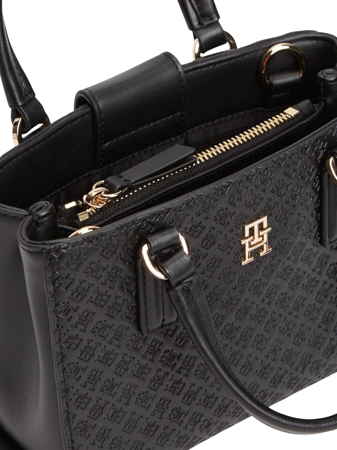 Detalle de Tommy Hilfiger Th Daily Mini Tote Mono Aw0aw18416 – Fourre-tout élégant et pratique