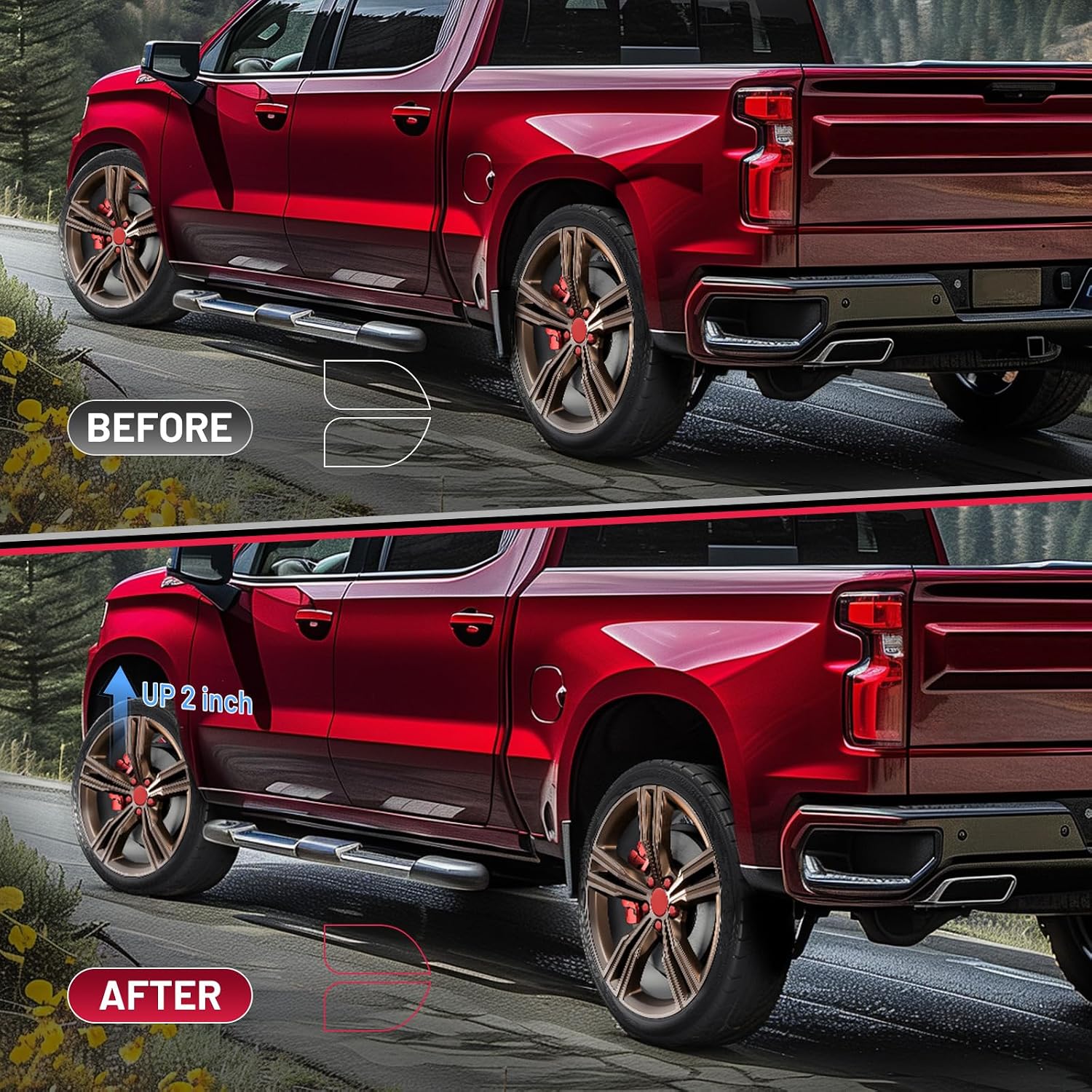 Detalle de BDFHYK Front Leveling Lift Kit 2-inch