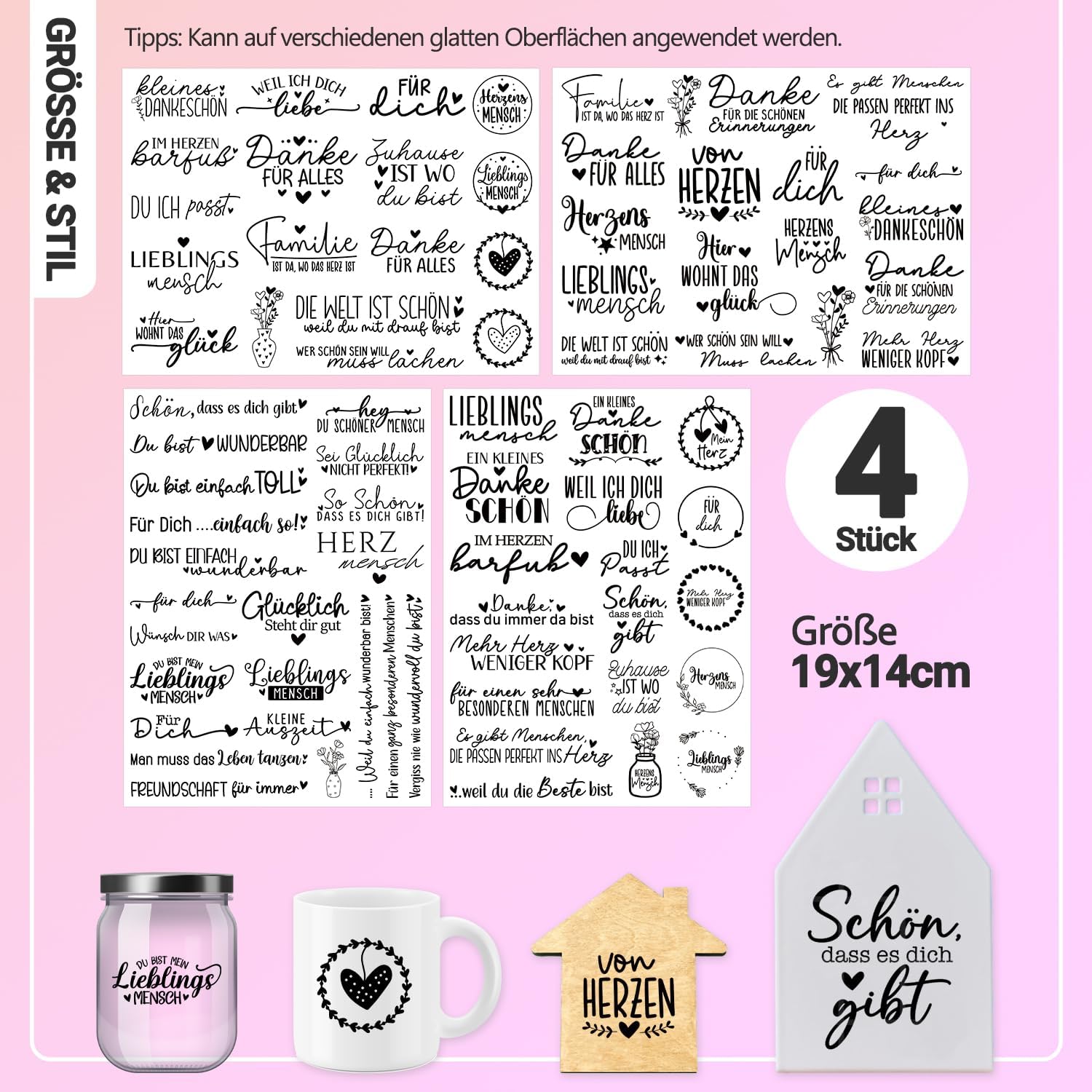 Thumbnail 1 de Tixlux Transferaufkleber 19x14 cm 🎨