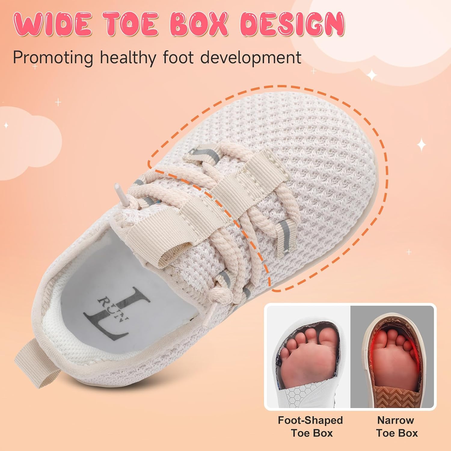 Detalle 2 de L-RUN Toddler Knit Barefoot Shoes