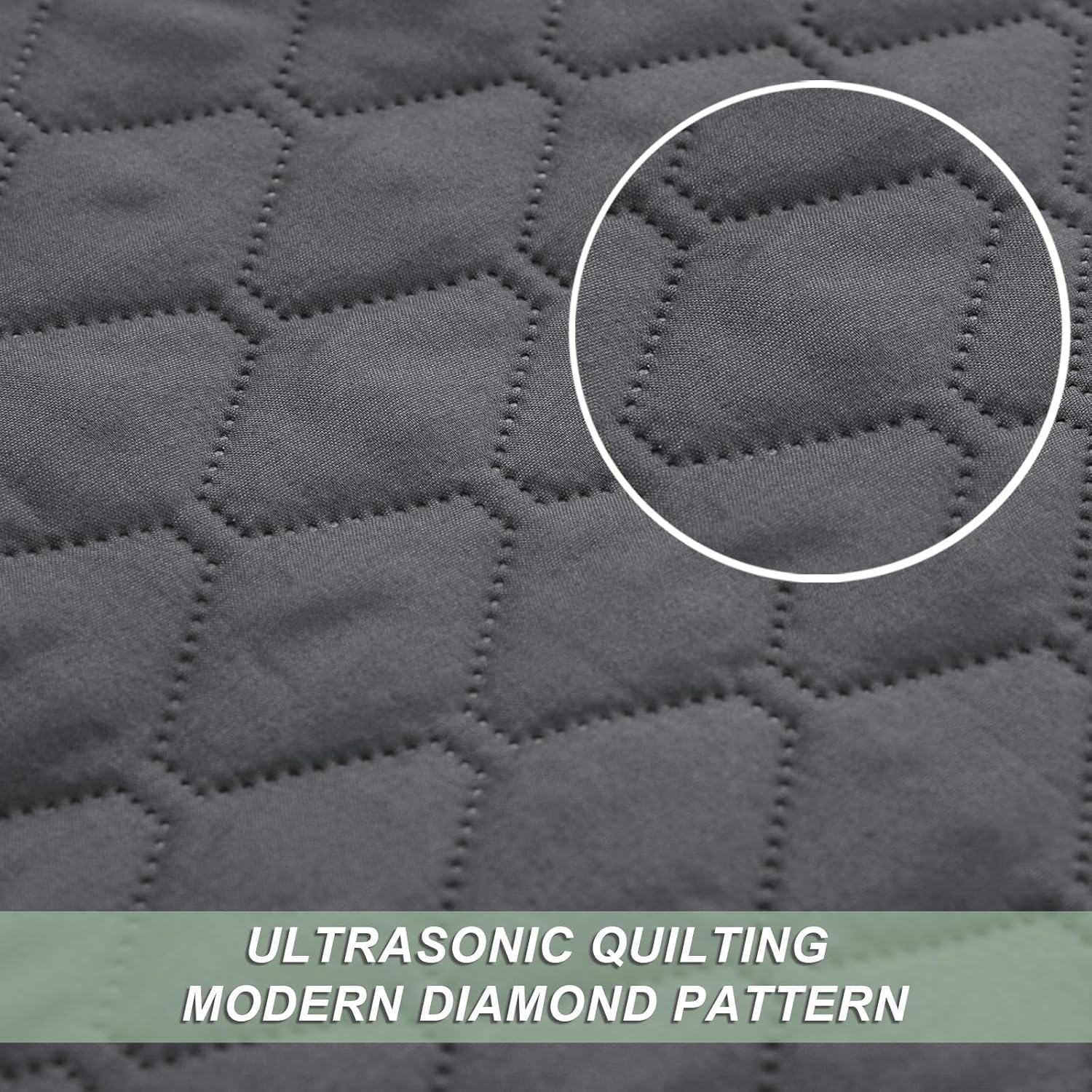 Thumbnail 3 de Exclusivo Mezcla Ultrasonic Reversible Queen Quilt 90"x96"