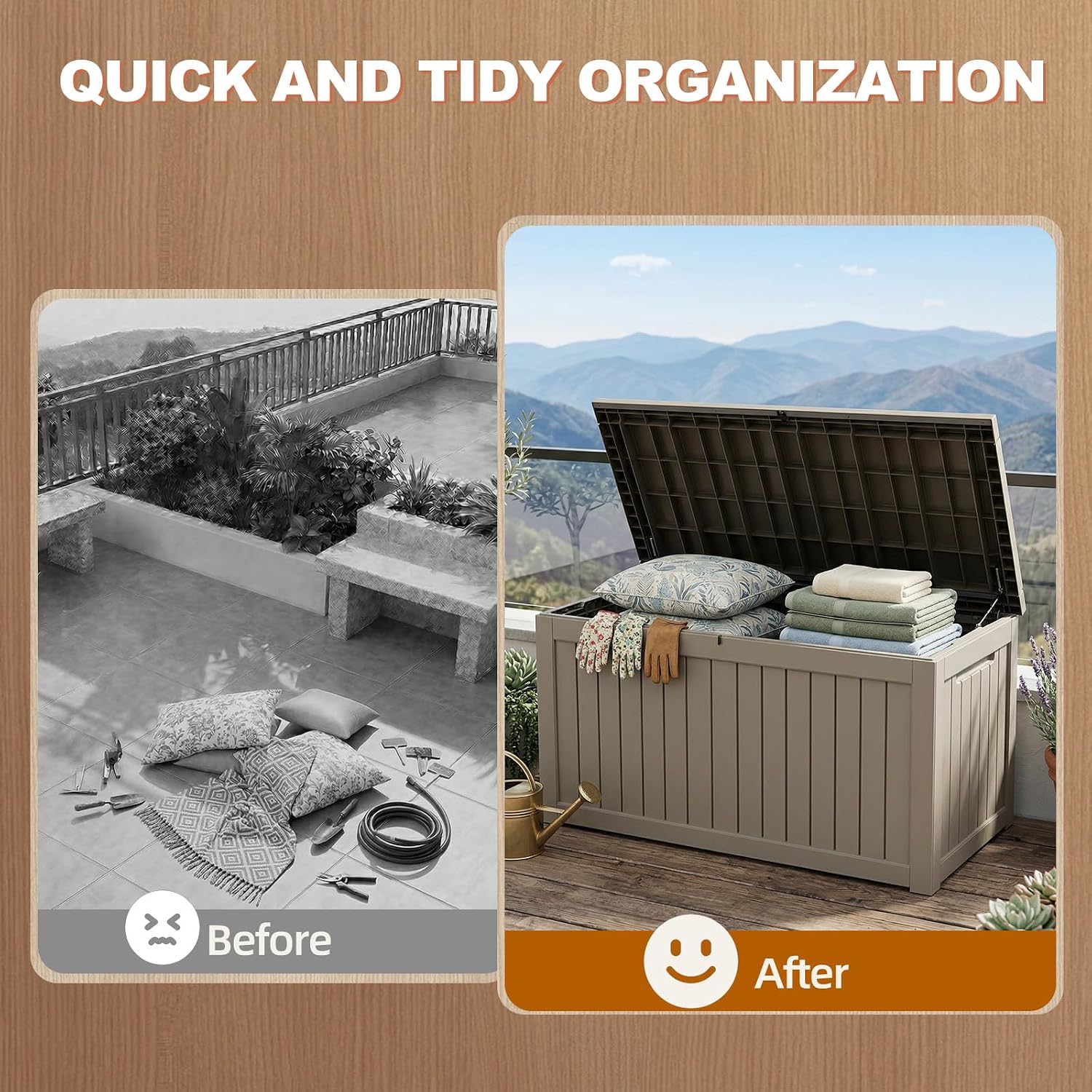 Detalle de EFU Outdoor Storage Box 340 Gallon